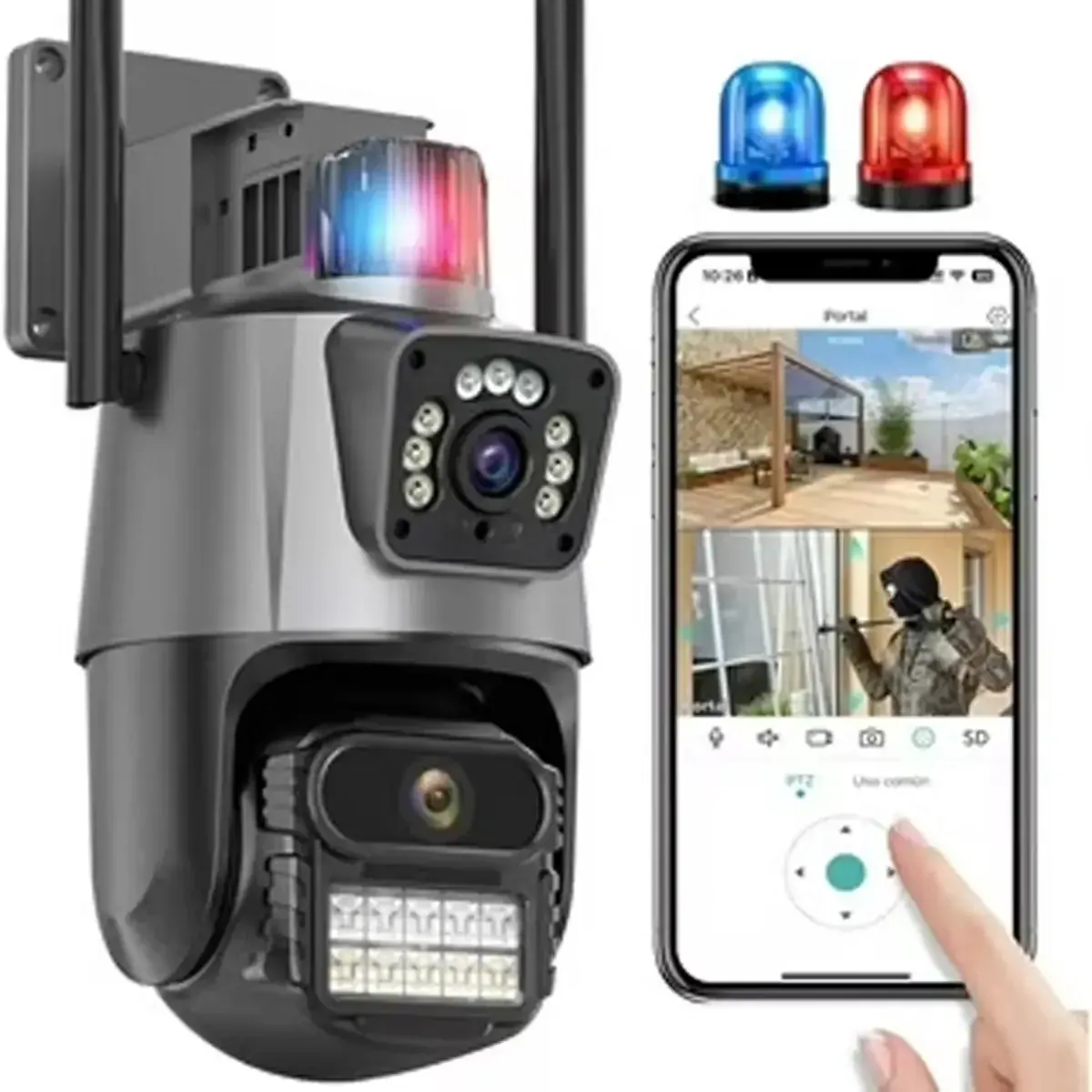 Вулична Wi-Fi камера P11 з переглядом через смартфон